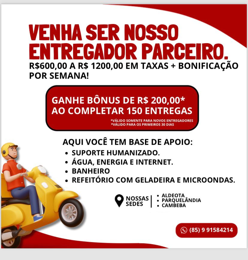 Vaga para Entregador