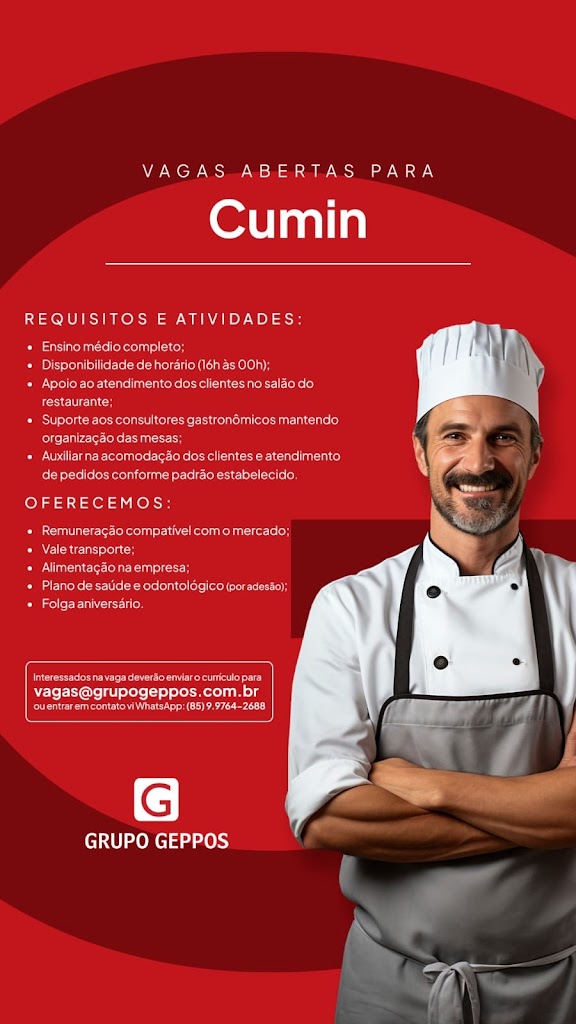 Vaga para Cumin
